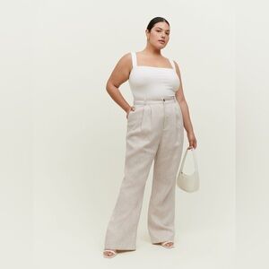 Reformation Vesta Pant in Oatmeal